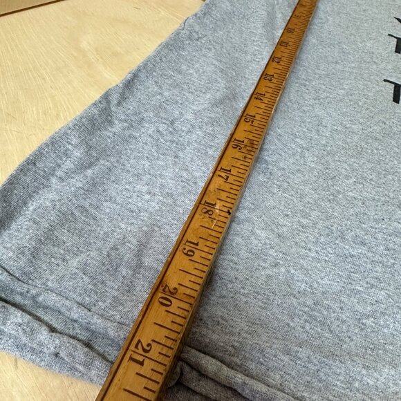 Gray Loose-Fit Scoop Neck Tee With "You Are The Lime To My Tequila" - HAND CUT - Picture 4 of 4